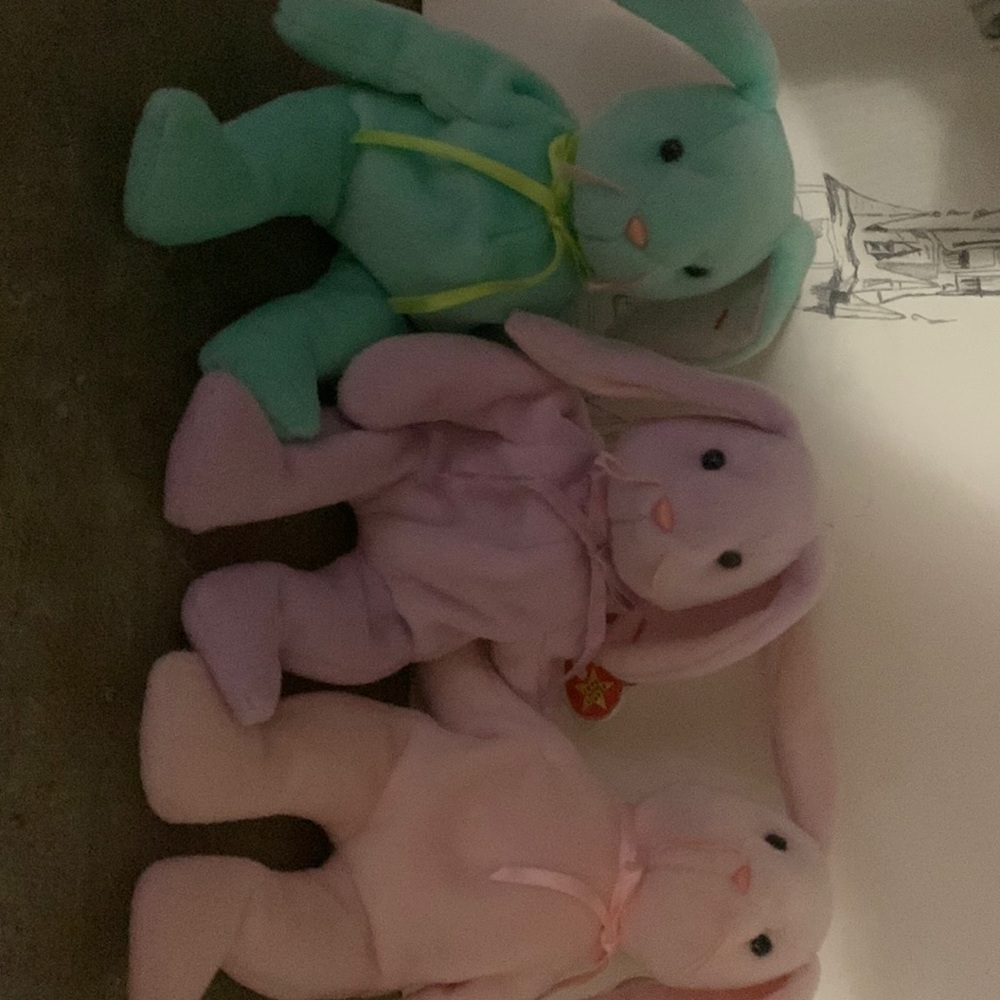 Rare Ty bunny set